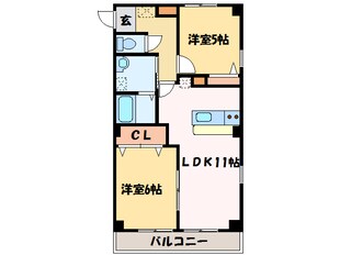 パルテール船木の物件間取画像